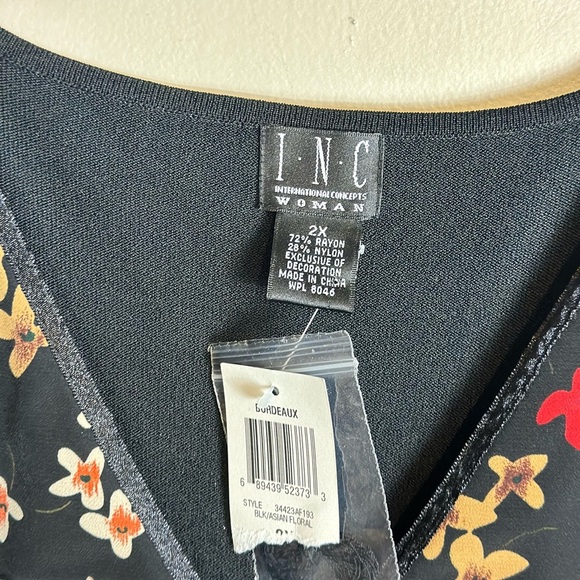 INC International concepts 2 xlarge new with tag 22-1/2 p2p 27” length wide sle - Picture 7 of 9